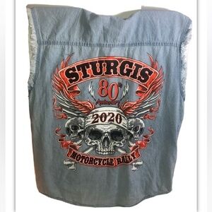 2020 Sturgis Motorcycle Rally -Milwaukee Performance Denim Vest Men's Large